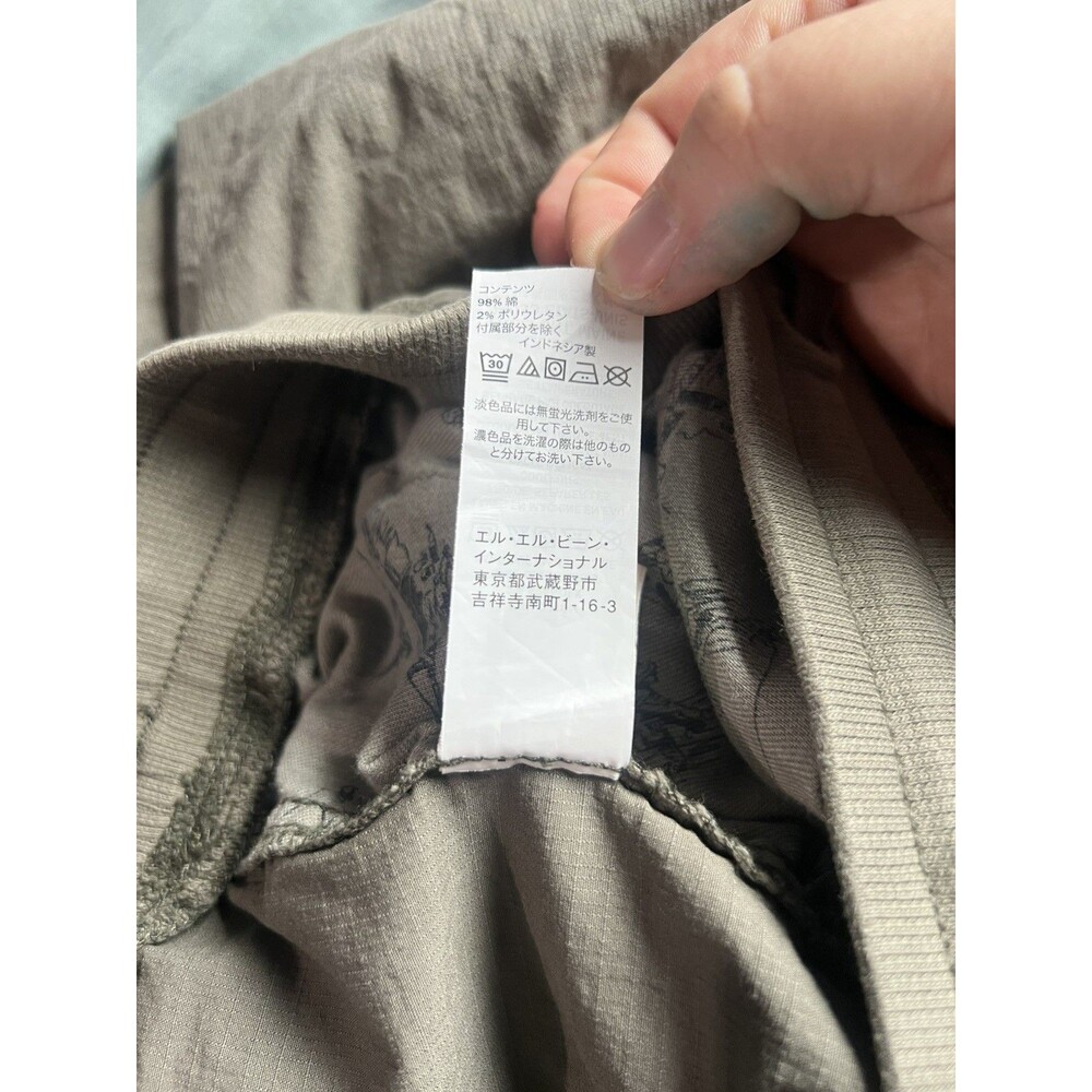 L.L. Bean Women's Ripstop Outdoors Hiking Dark Taupe Stretch Pull-On Pants M - Picture 10 of 13